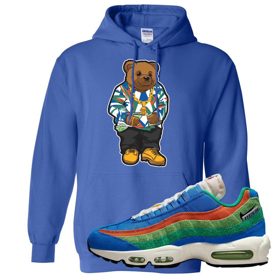 Light Blue Green AMRC 95s Hoodie | Sweater Bear, Royal Blue