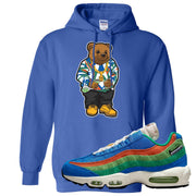 Light Blue Green AMRC 95s Hoodie | Sweater Bear, Royal Blue