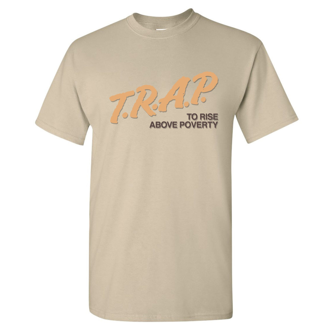Clay v2 350s T Shirt | Trap To Rise Above Poverty, Sand