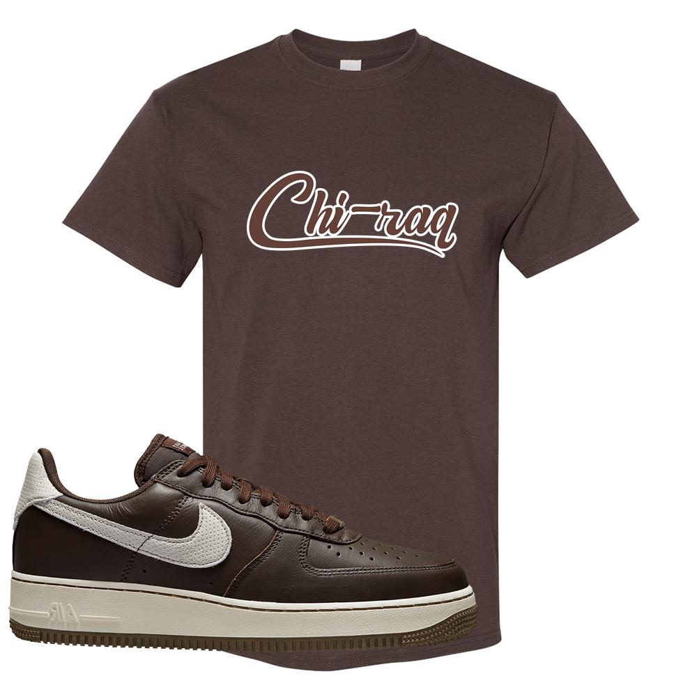 Dark Chocolate Leather 1s T Shirt | Chiraq, Chocolate