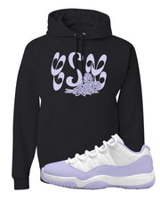 Pure Violet Low 11s Hoodie | Certified Sneakerhead, Black