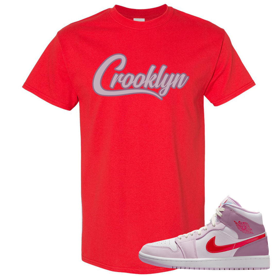 Valentine's Day Mid 1s T Shirt | Crooklyn, Red