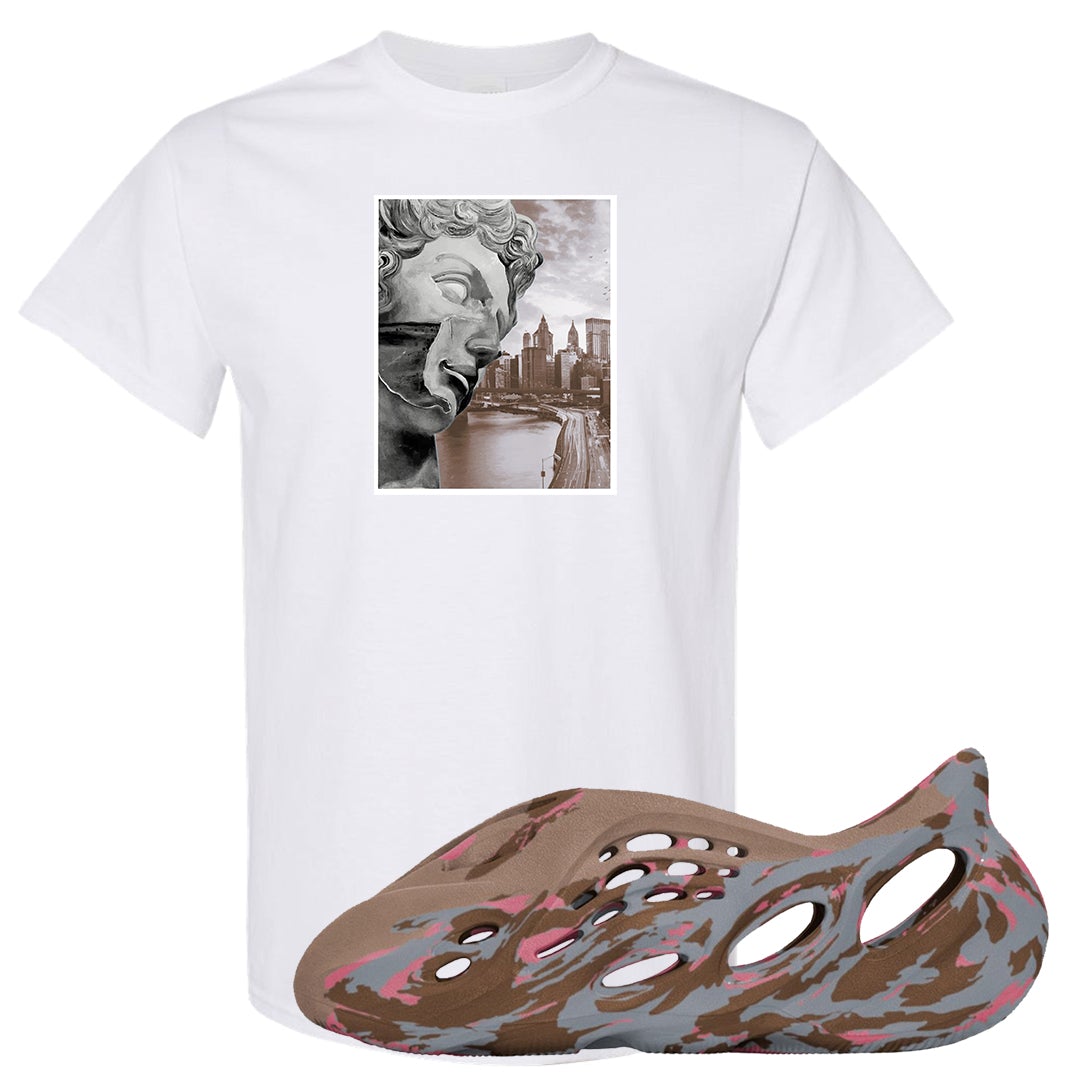 MX Sand Grey Foam Runners T Shirt | Miguel, White