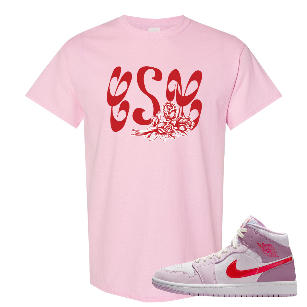 Valentine's Day Mid 1s T Shirt | Certified Sneakerhead, Light Pink