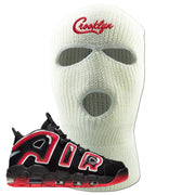 Air More Uptempo Laser Crimson Crooklyn White Sneaker Hook Up Ski Mask