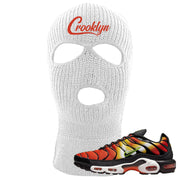 Sunset Gradient Pluses Ski Mask | Crooklyn, White