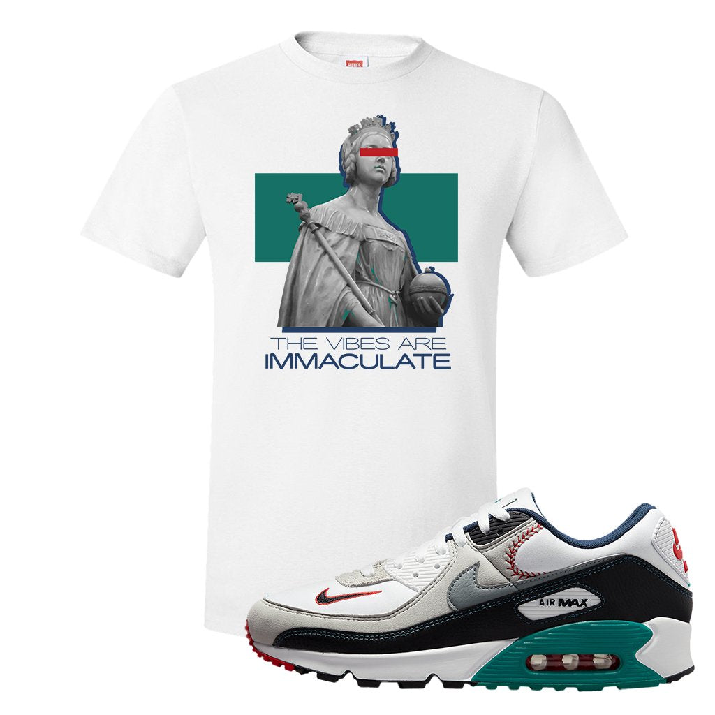 Air Max 90 Backward Cap T Shirt | The Vibes Are Immaculate, White
