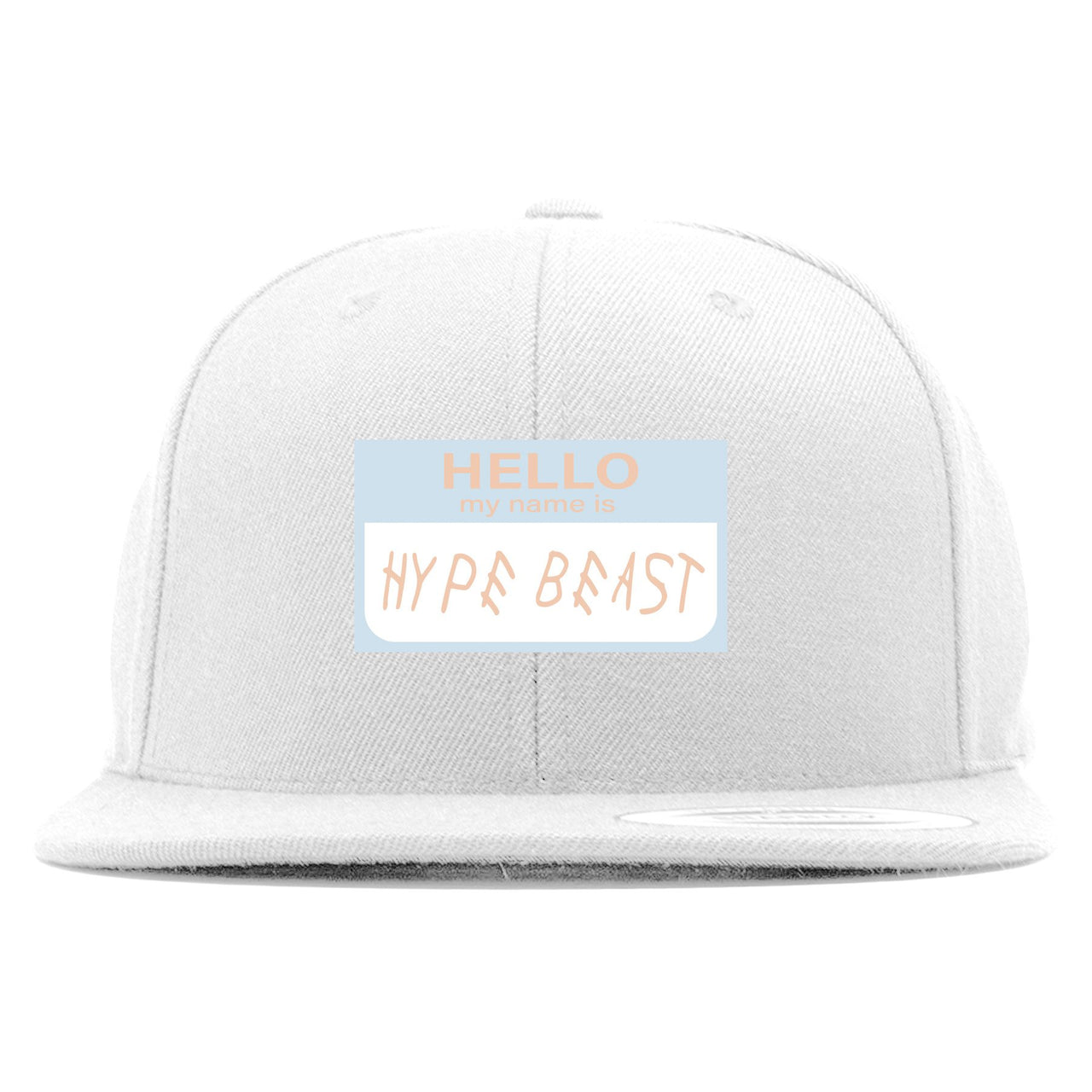 Hyperspace 350s Snapback | Hello My Name Is Hype Beast Woe, White