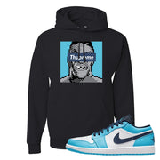 Air Jordan 1 Low UNC Hoodie | Thupreme, Black