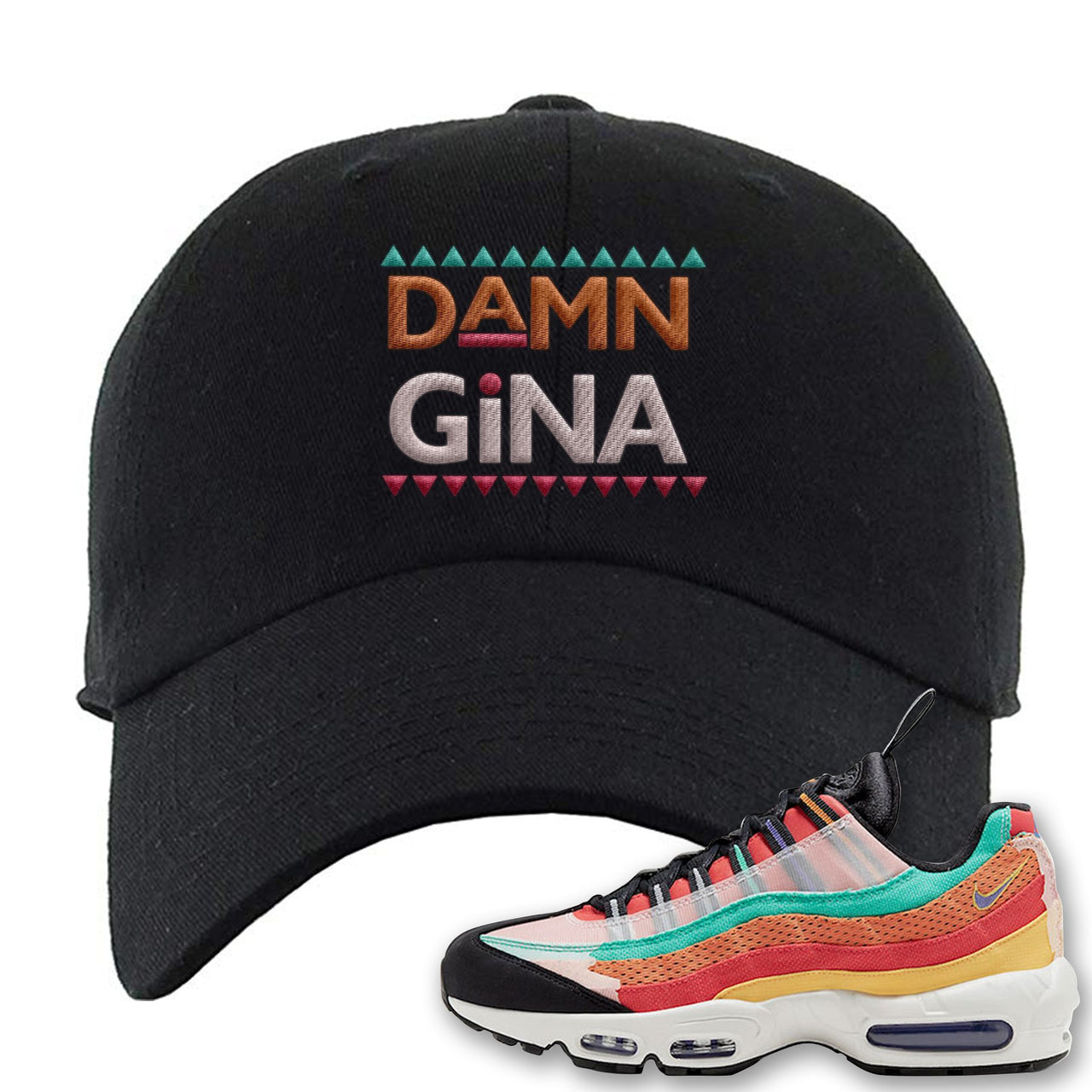 Air Max 95 Black History Month Sneaker Black Dad Hat | Hat to match Air Max 95 Black History Month Shoes | Damn Gina