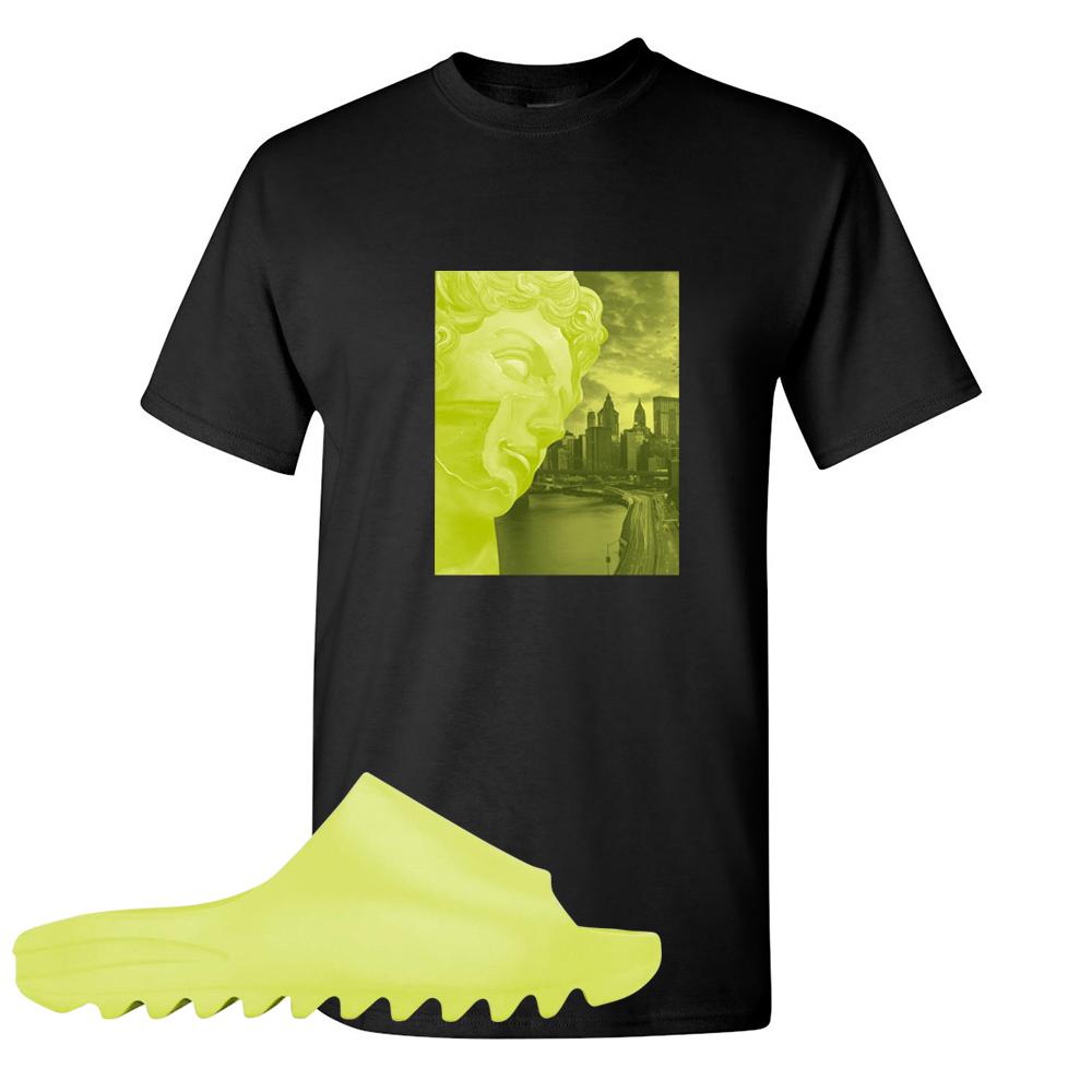 Glow Green Slides T Shirt | Miguel, Black