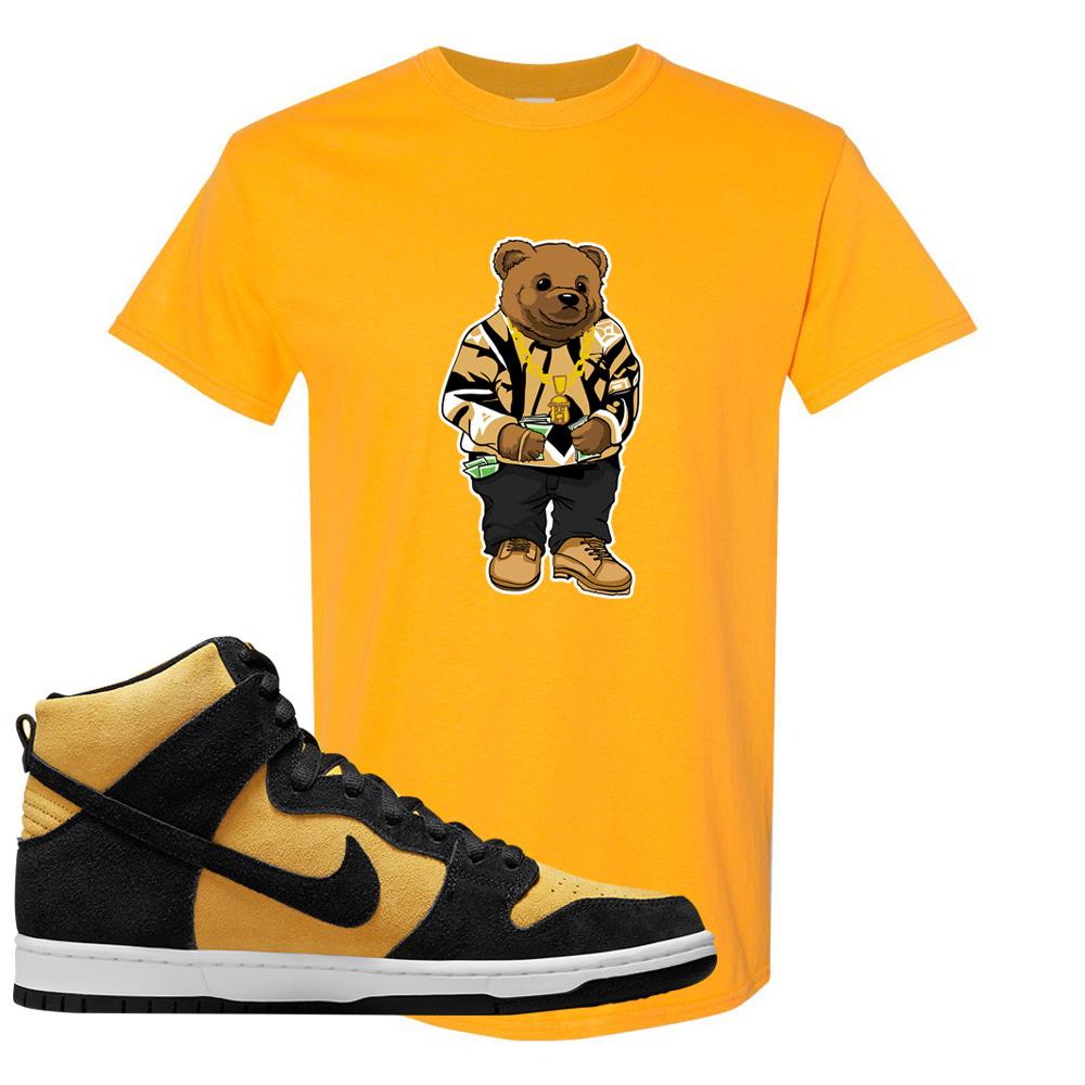 Reverse Goldenrod High Dunks T Shirt | Sweater Bear, Gold