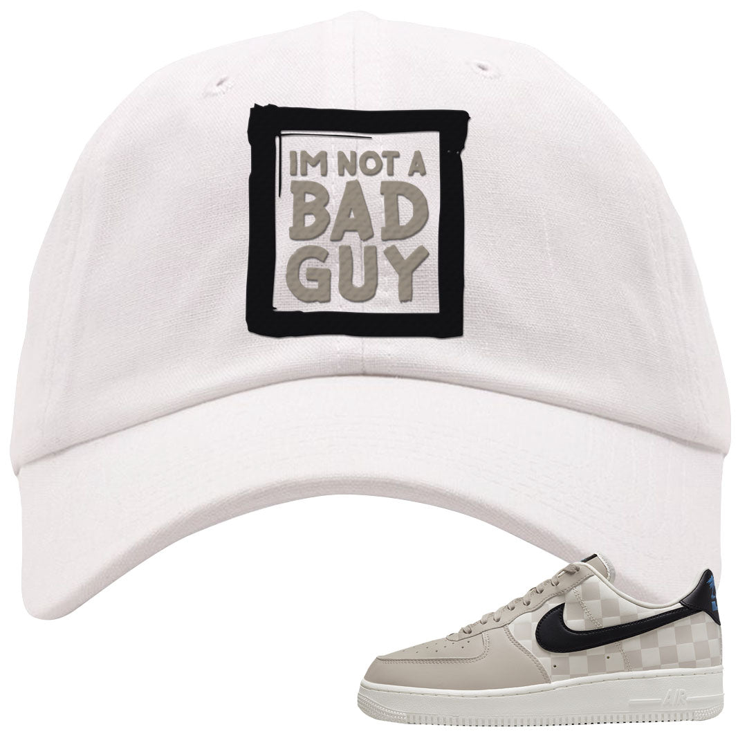 King Day Low AF 1s Dad Hat | I'm Not A Bad Guy, White
