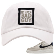 King Day Low AF 1s Dad Hat | I'm Not A Bad Guy, White