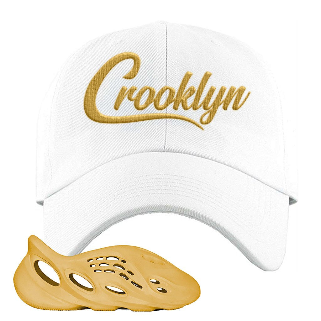Yeezy Foam Runner Ochre Dad Hat | Crooklyn, White