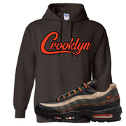 Dark Army Orange Blaze 95s Hoodie | Crooklyn, Chocolate