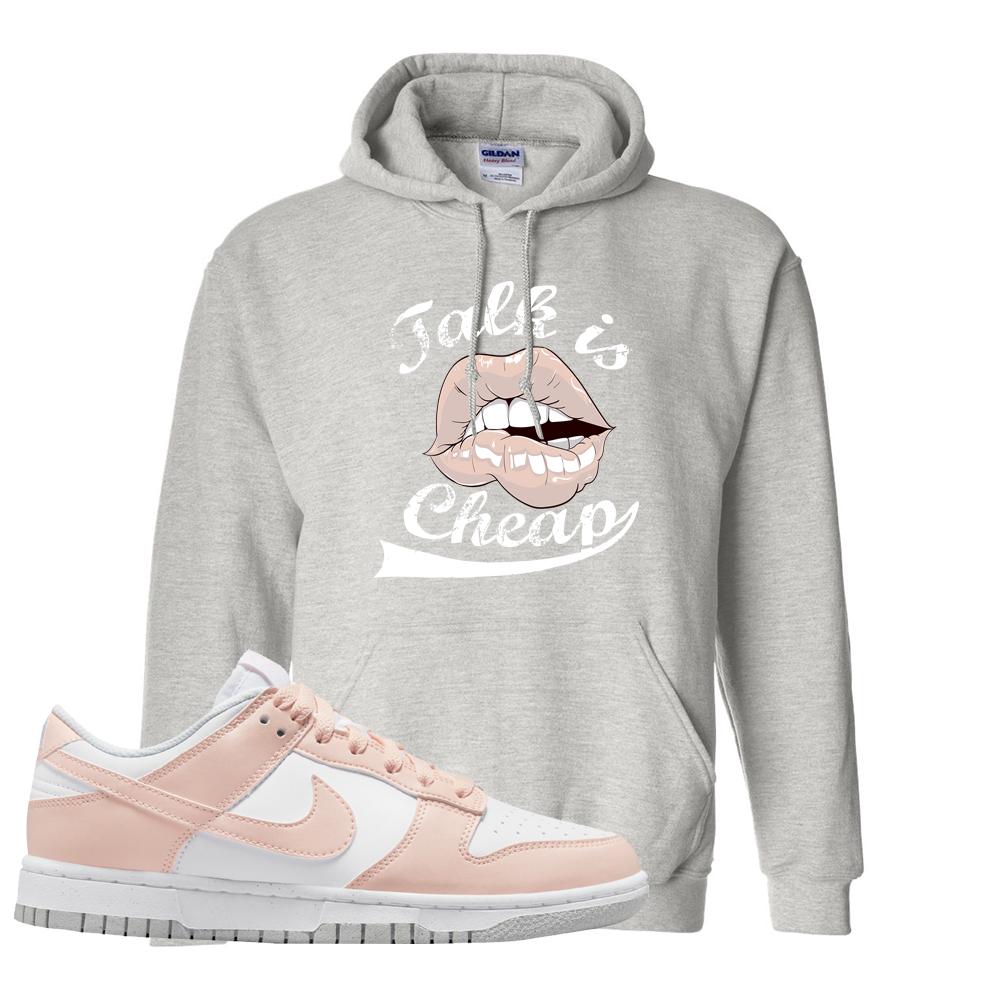 Move To Zero Pink Low Dunks Hoodie | Talk Is Cheap, Ash