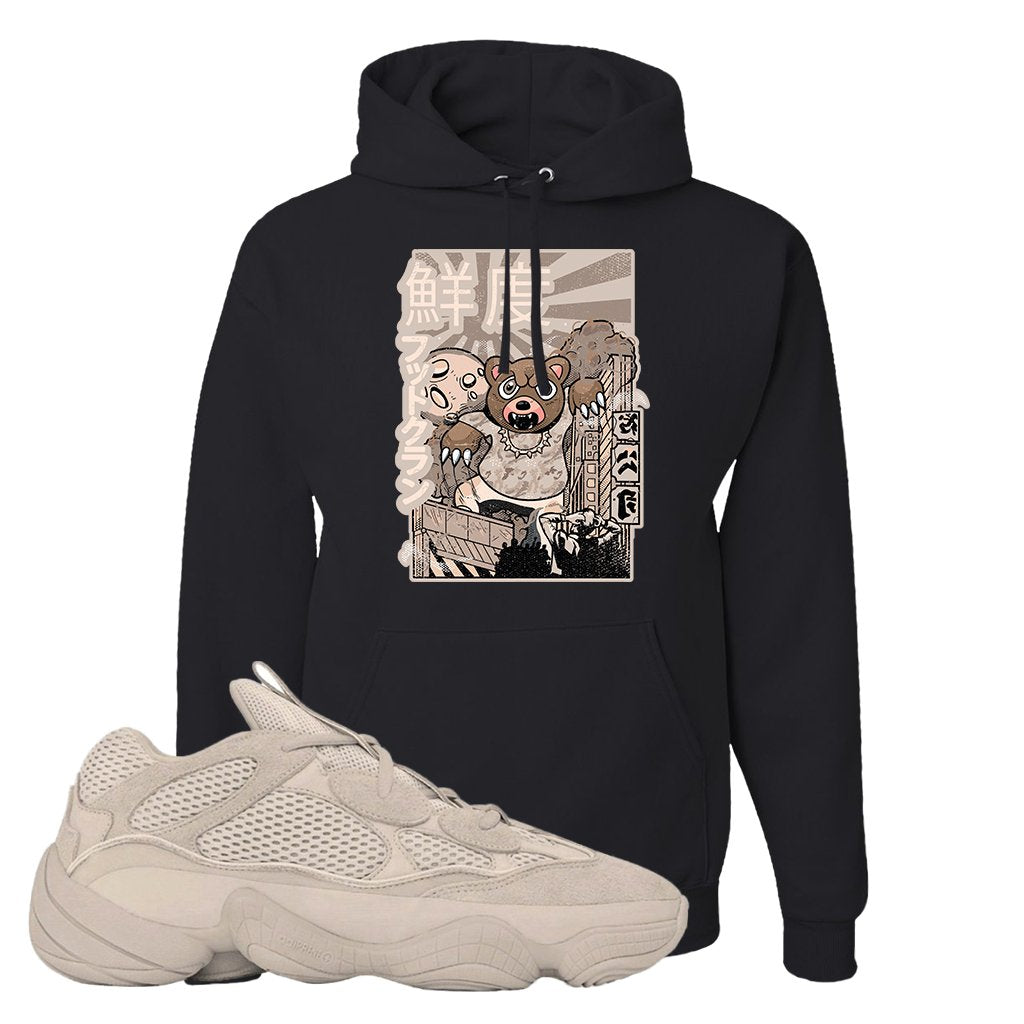 Yeezy 500 Taupe Light Hoodie | Attack Of The Bear, Black
