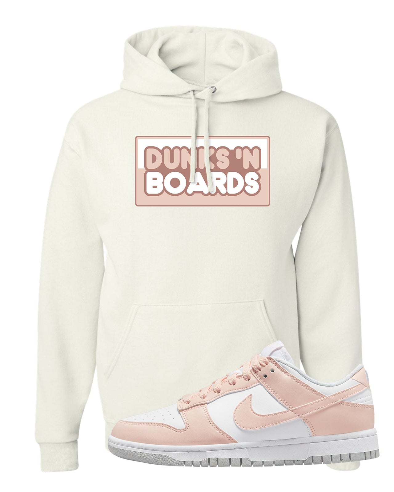Next Nature Pale Citrus Low Dunks Hoodie | Dunks N Boards, White