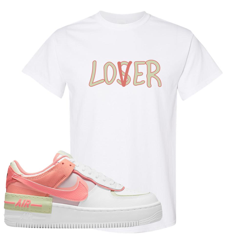 Air Force 1 Low Shadow Magic Ember T Shirt | Lover, White