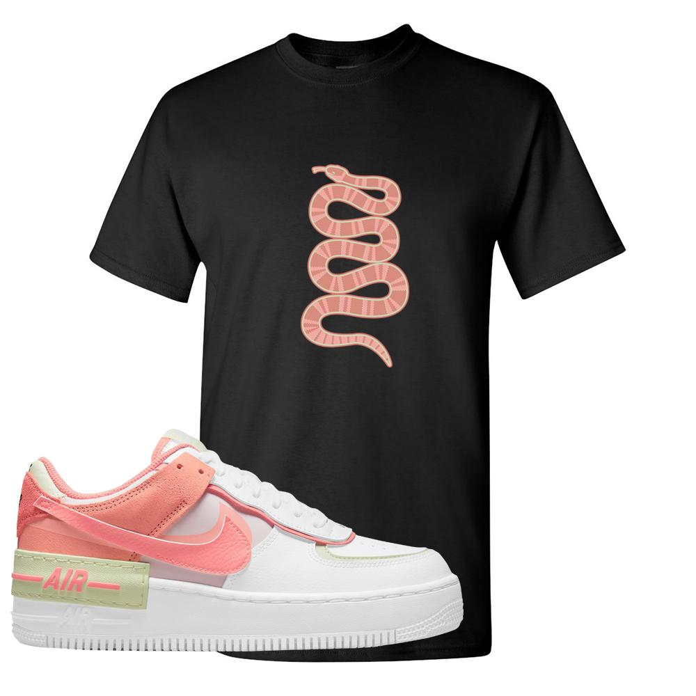 Air Force 1 Low Shadow Magic Ember T Shirt | Coiled Snake, Black