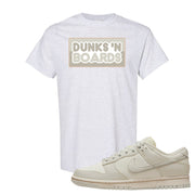 SB Dunk Low Light Bone T Shirt | Dunks N Boards, Ash