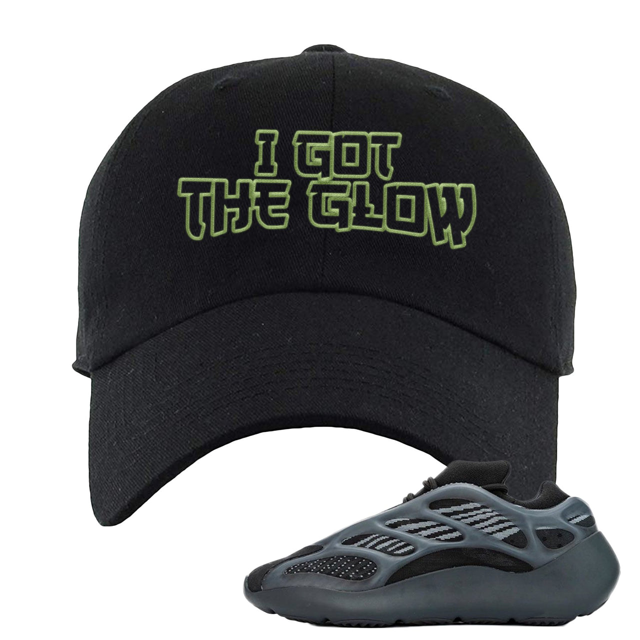 Alvah v3 700s Dad Hat | I Got The Glow, Black