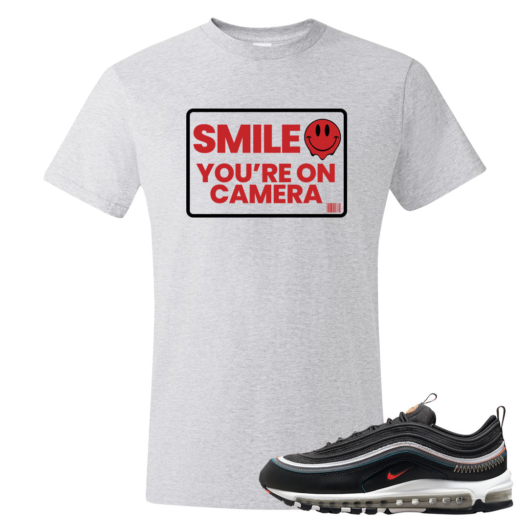 Alter and Reveal 97s T Shirt | Smile You're On Camera, Ash