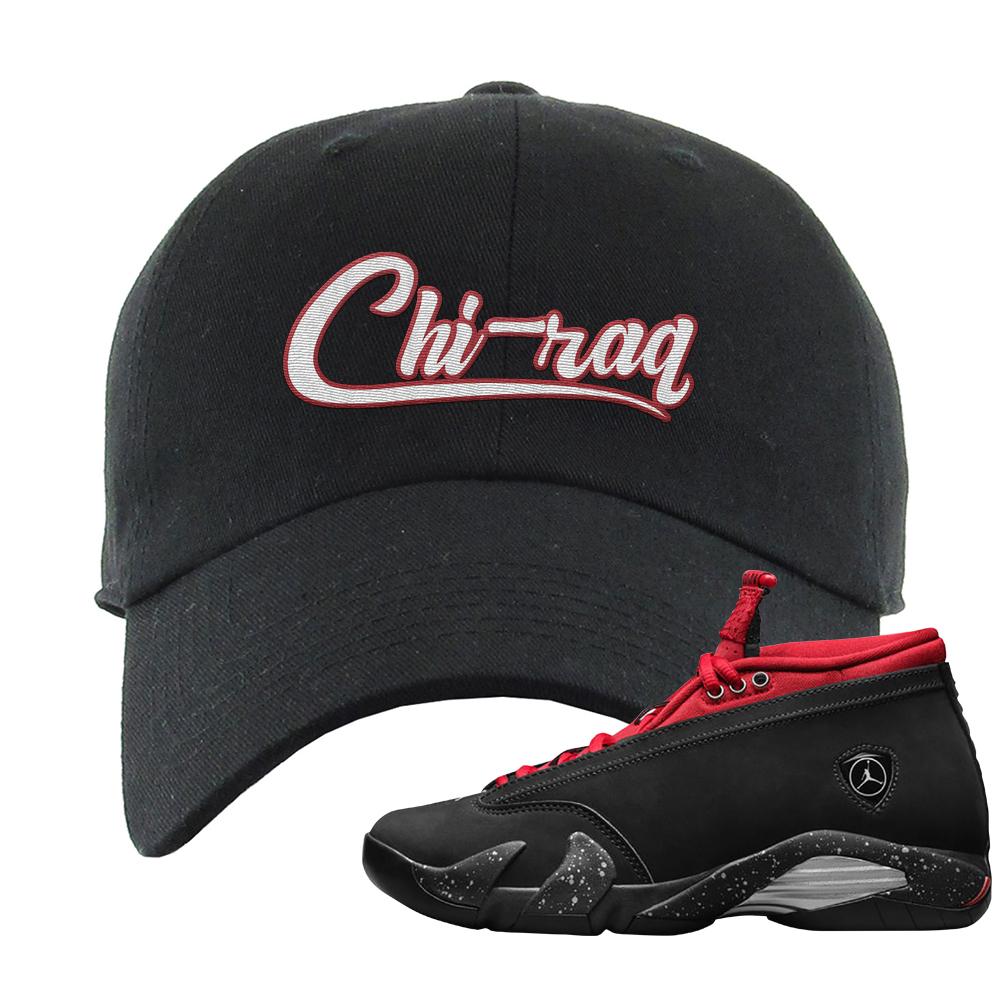 Red Lipstick Low 14s Dad Hat | Chiraq, Black