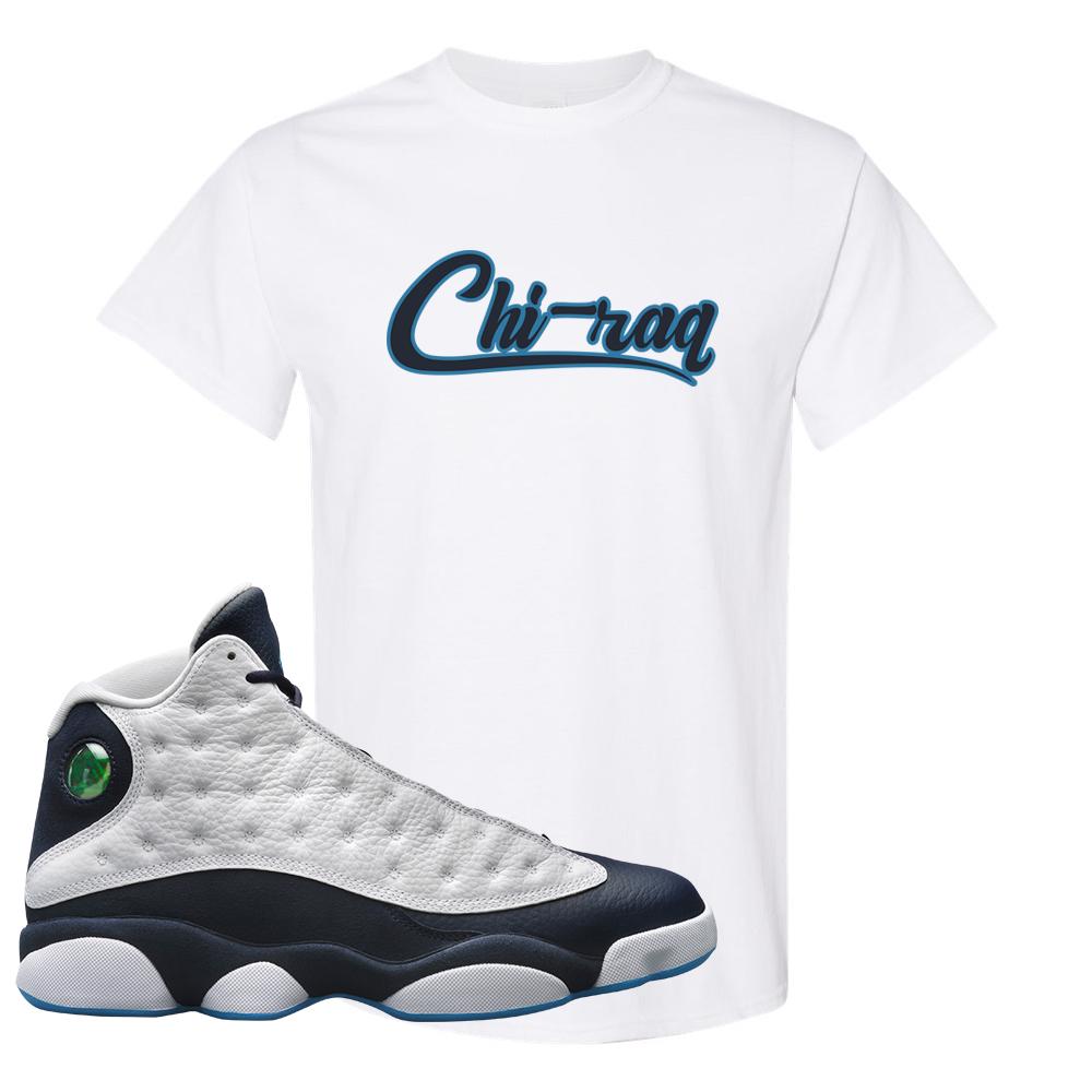 Obsidian 13s T Shirt | Chiraq, White