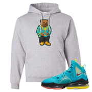 South Beach Christmas Bron 19s Hoodie | Sweater Bear, Ash