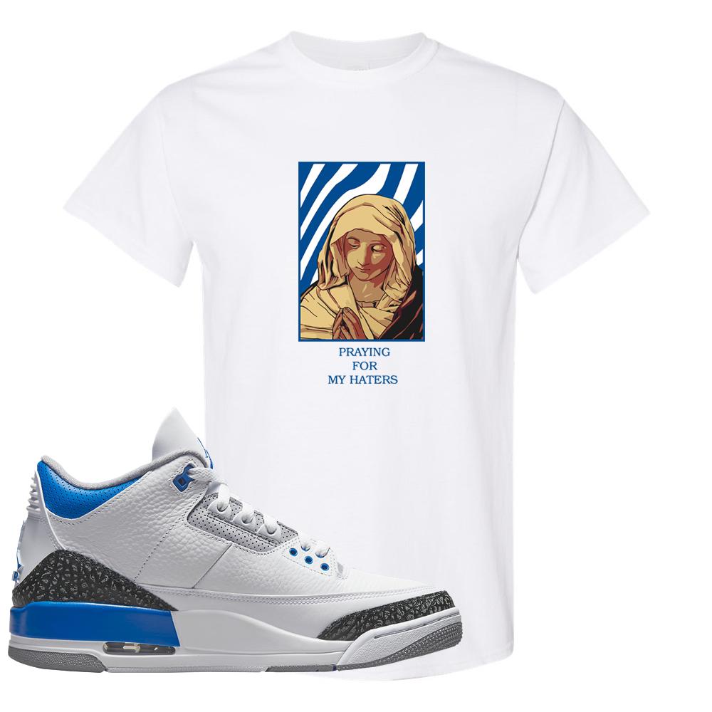 Racer Blue 3s T Shirt | God Told Me, White