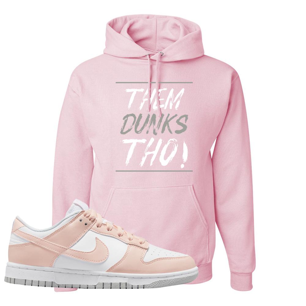 Move To Zero Pink Low Dunks Hoodie | Them Dunks Tho, Light Pink