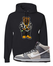 Medium Grey High Dunks Hoodie | Sweater Bear, Black