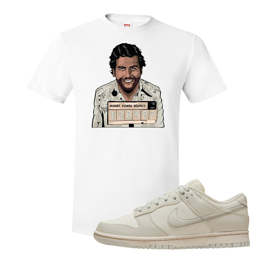 SB Dunk Low Light Bone T Shirt | Escobar Illustration, White