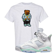 Mint Foam 6s T Shirt | Sweater Bear, Ash