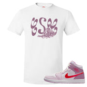 Valentine's Day Mid 1s T Shirt | Certified Sneakerhead, White
