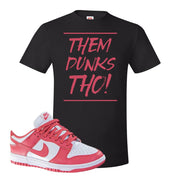 Archeo Pink Low Dunks T Shirt | Them Dunks Tho, Black