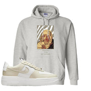 Pixel Cream White Force 1s Hoodie | God Told Me, Ash