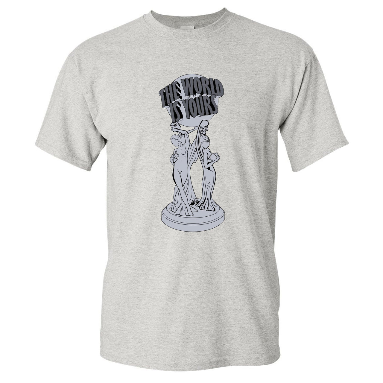 Analog 700s T Shirt | The World Is Yours, Heathered Sports Gray