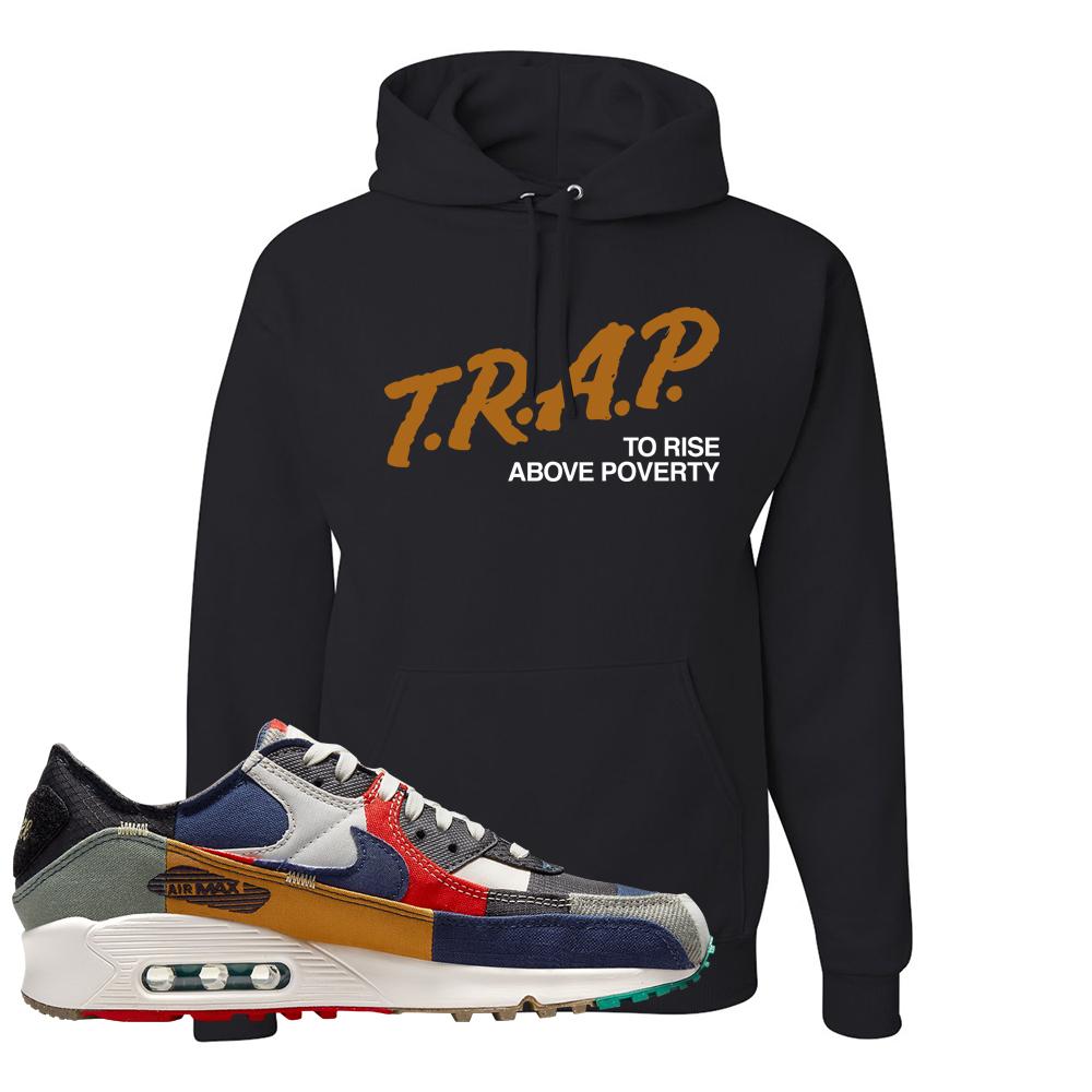 Legacy 90s Hoodie | Trap To Rise Above Poverty, Black