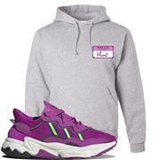 Ozweego Vivid Pink Sneaker Ash Pullover Hoodie | Hoodie to match Adidas Ozweego Vivid Pink Shoes | Hello my Name is Mami