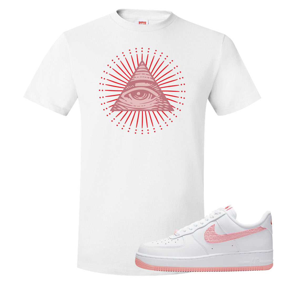 Valentine's Day 2022 AF1s T Shirt | All Seeing Eye, White