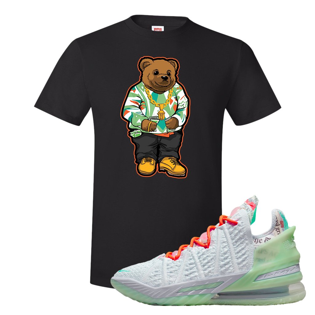 GOAT Bron 18s T Shirt | Sweater Bear, Black