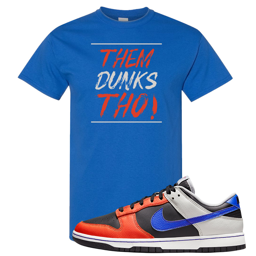75th Anniversary Low Dunks T Shirt | Them Dunks Tho, Royal