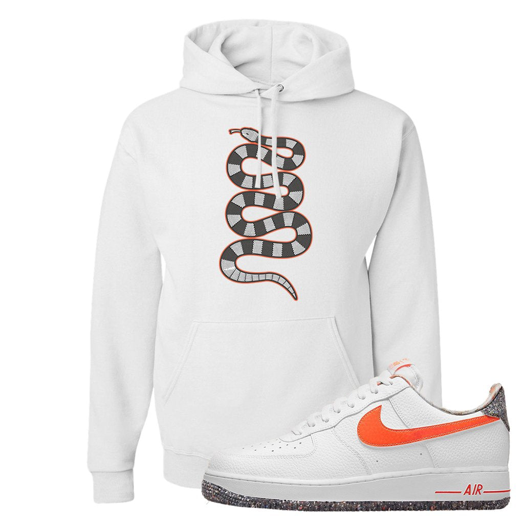 Air Force 1 Low Crimson Grind Rubber Hoodie | Coiled Snake, White