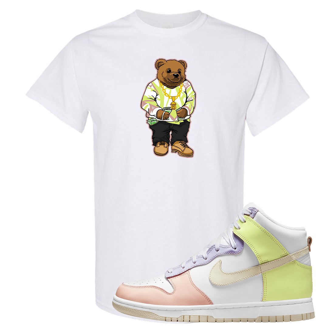 Cashmere High Dunks T Shirt | Sweater Bear, White