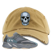 Yeezy Boost 700 Teal Blue Skull Timberland Sneaker Hook Up Distressed Dad Hat