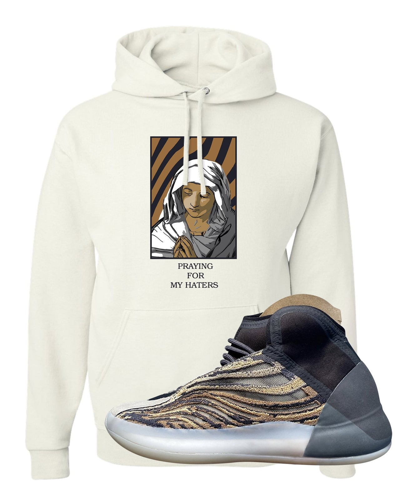 Amber Tint Quantums Hoodie | God Told Me, White
