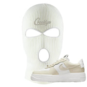 Pixel Cream White Force 1s Ski Mask | Crooklyn, White